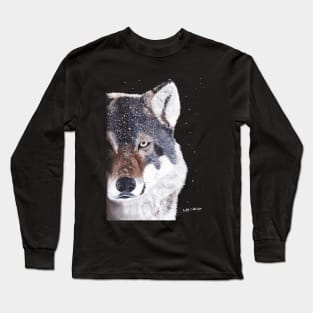 Wolf Face Long Sleeve T-Shirt